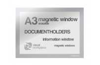 Magnetic Window A3 erasable | Silver-gray