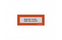 Magnetic window header letter portrait (US size) | Orange