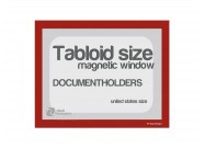 Magnetic windows Tabloid incl. cut out (US size) | Red