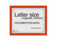 Magnetic windows Letter incl. cut out (US size) | Orange
