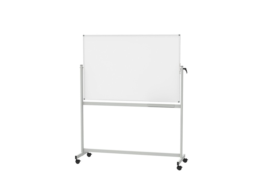 mobile rotating whiteboard 100x150cm tnp visual workplace