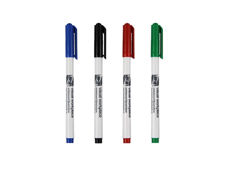 aluminium En eller anden måde hardware Fine tip whiteboard markers (various colours) - TnP Visual Workplace