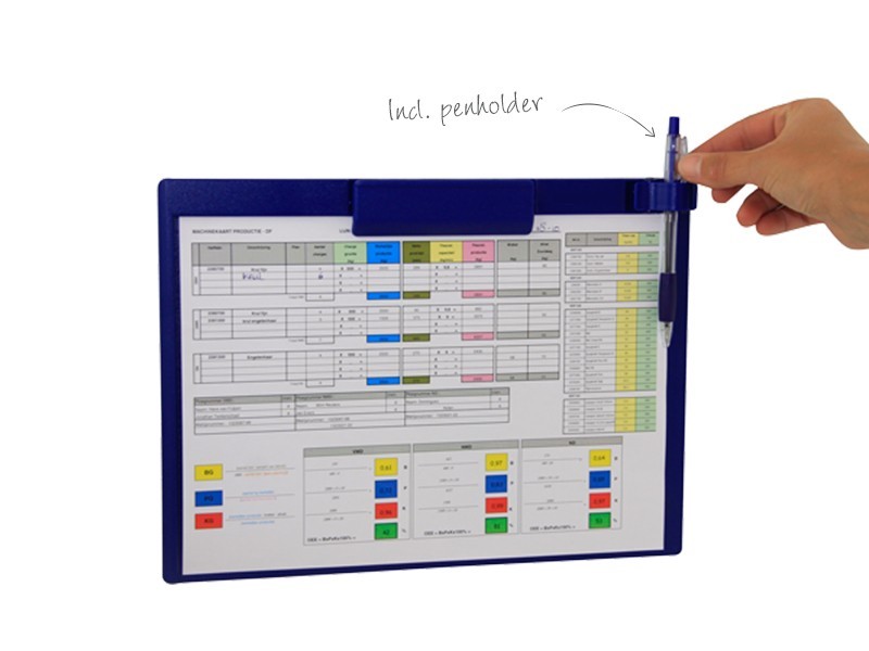 Magnetic ring binder clipboard A4 - portrait - TnP Visual Workplace