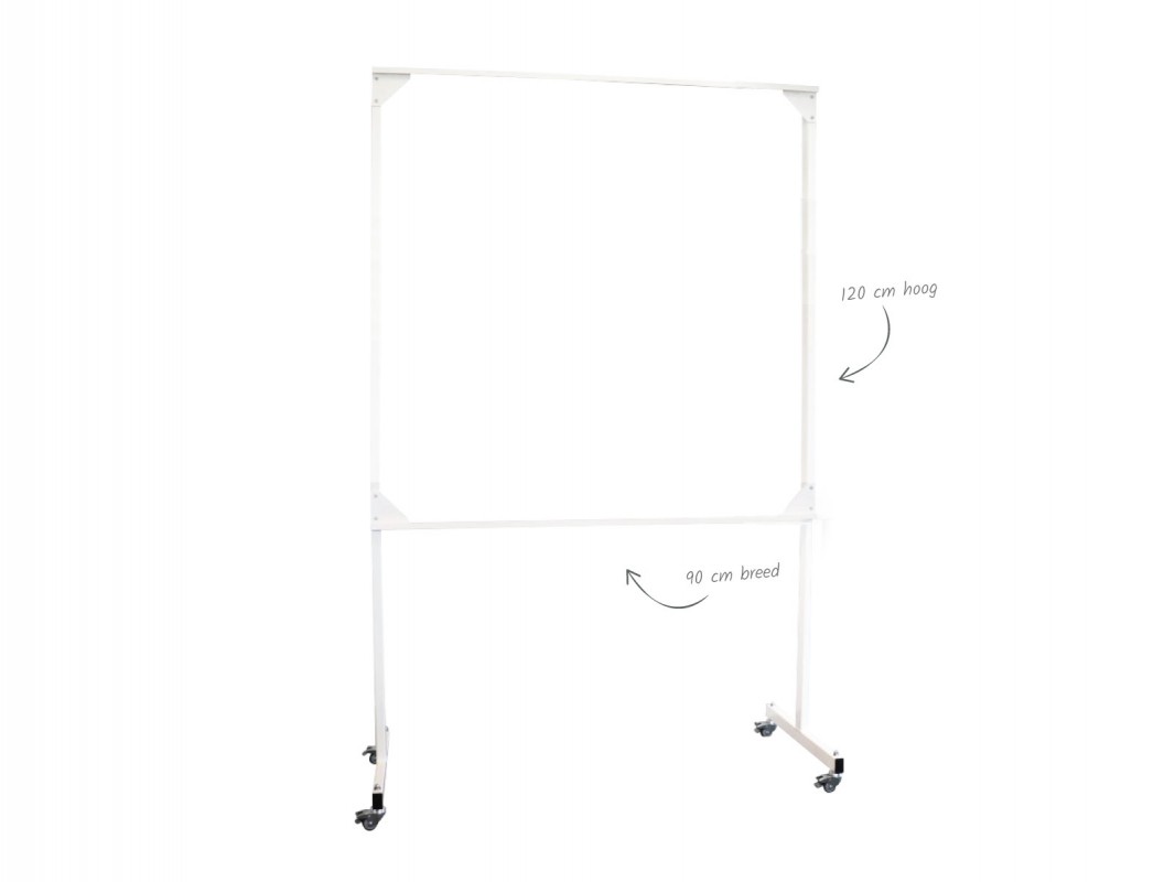 cursief indruk Mens Mobile whiteboard stand120x90cm - TnP Visual Workplace