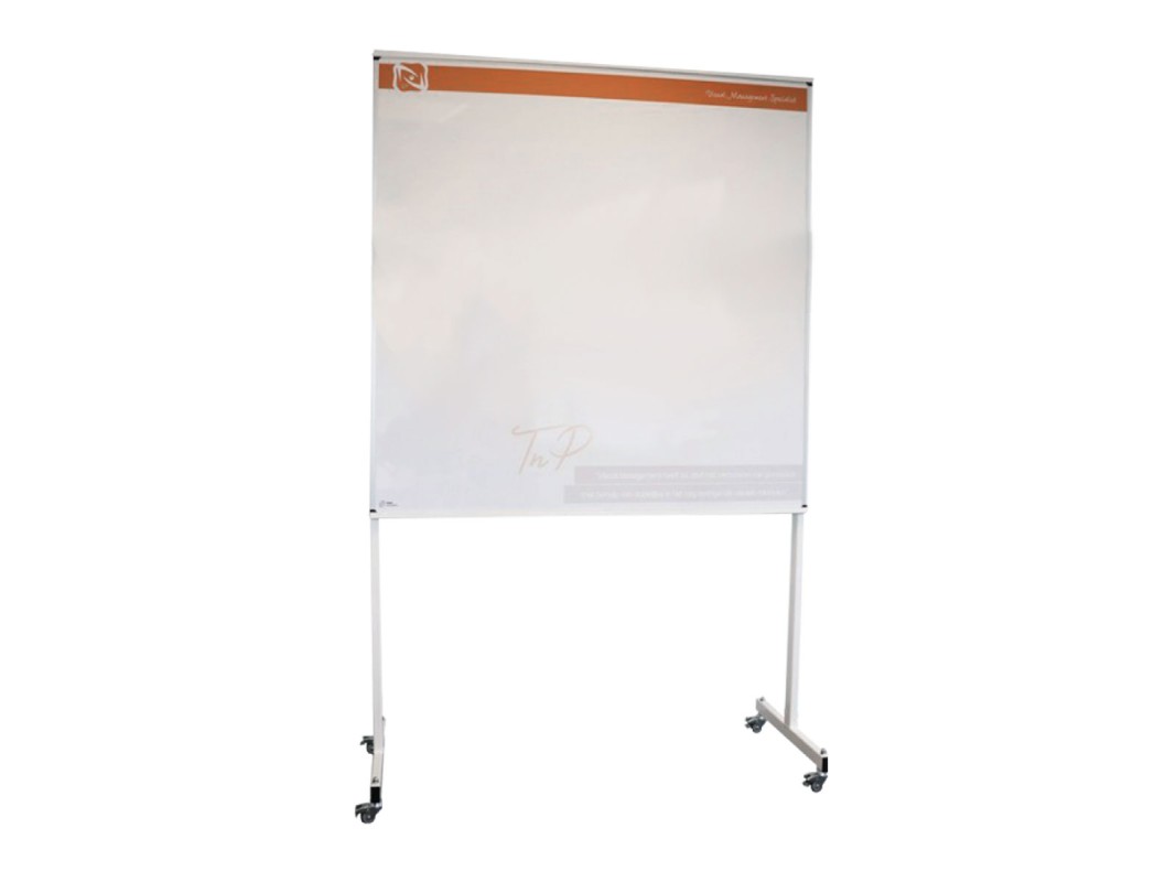 Mobile whiteboard stand120x90cm - TnP Visual Workplace