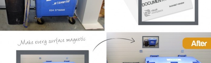Selfadhesive magnetic foil example