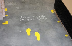 5S floormarking footprints