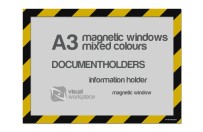 Magnetic windows A3 (various colours) | Zwart / Geel