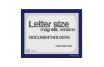 Magnetic windows Letter incl. cut out (US size) | Blue