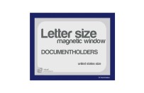 Magnetic windows Letter incl. cut out (US size) | Blue