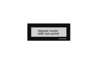 Magnetic window header letter portrait (US size) | Black