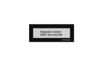 Magnetic window header letter portrait (US size) | Black