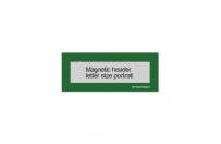 Magnetic window header letter portrait (US size) | Green