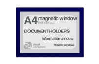 Magnetic windows A4 (incl. cut out) | Blue