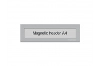Magnetic Window A4 headers | Silver-gray