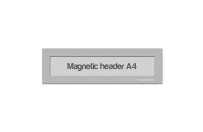 Magnetic Window A4 headers | Silver-gray