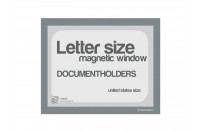 Magnetic windows Letter incl. cut out (US size) | Gray