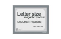 Magnetic windows Letter incl. cut out (US size) | Gray