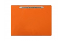 Magnetic ring binder clipboard A3 - landscape | Orange