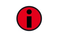 Info magnet 5cm  | Red