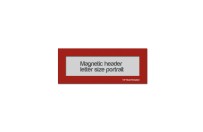 Magnetic window header letter portrait (US size) | Red