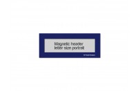 Magnetic window header letter portrait (US size) | Blue
