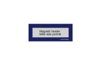 Magnetic window header letter portrait (US size) | Blue