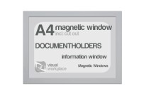 Magnetic windows A4 (incl. cut out) | Silver-gray