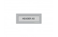 Magnetic window A5 headers | Silver-gray