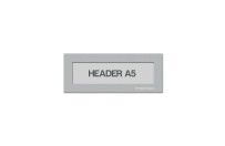 Magnetic window A5 headers | Silver-gray