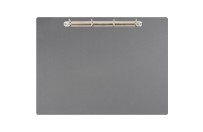 Magnetic ring binder clipboard A3 - landscape | Gray