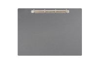 Magnetic ring binder clipboard A3 - landscape | Gray