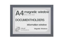 Magnetic windows A4 (incl. cut out) | Gray