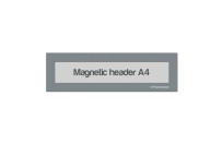 Magnetic Window A4 headers | Gray