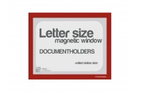 Magnetic windows Letter incl. cut out (US size) | Red