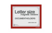 Magnetic windows Letter incl. cut out (US size) | Red