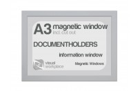 Magnetic windows A3 (incl. cut out) | Silver-gray