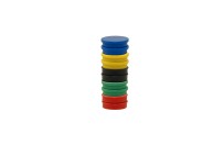 Whiteboard magnets round (set 5 colors)