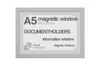 Magnetic window A5 (incl. cut out) | Silver