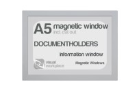 Magnetic window A5 (incl. cut out) | Silver