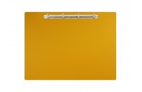 Magnetic ring binder clipboard A3 - landscape | Yellow