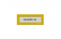 Magnetic window A5 headers | Yellow