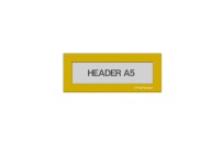 Magnetic window A5 headers | Yellow