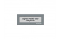Magnetic window header letter portrait (US size) | Gray