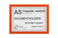 Magnetic window A5 (incl. cut out) | Orange