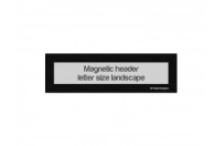 Magnetic window header letter landscape (US size) | Black