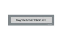 Magnetic Window Headers Tabloid (US size) | Gray