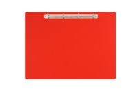 Magnetic ring binder clipboard A3 - landscape | Red