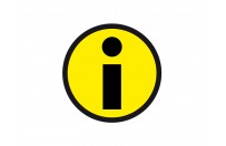 Info magnet 5cm  | Yellow