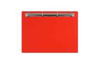 Magnetic ring binder clipboard A4 - landscape | Red